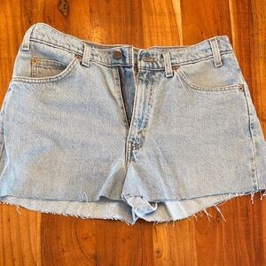 Levi's Light Blue Denim Cutoff Shorts - Women's